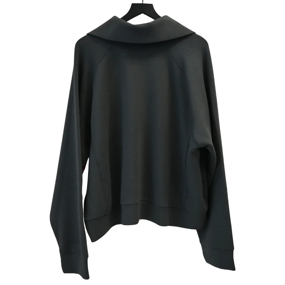 Spanx Very Black Airessentials Half Zip Pull-Over Sweater Size 3x 50346R - Picture 2 of 5